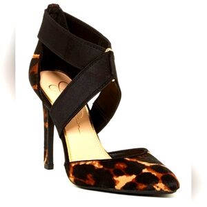 Jessica Simpson cheetah calf hair pumps Size 7M EUC ²